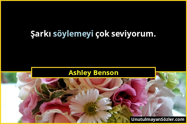 Ashley Benson - Şarkı söylemeyi çok seviyorum....