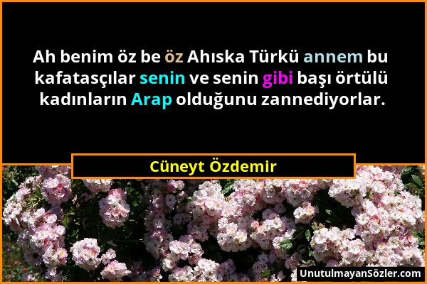 Cüneyt Özdemir - Ah benim öz be öz Ahıska Türkü annem bu kafatasçılar senin ve senin gibi başı örtülü kadınların Arap olduğunu zannediyorlar....