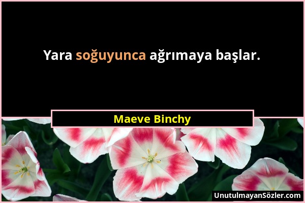 Maeve Binchy - Yara soğuyunca ağrımaya başlar....