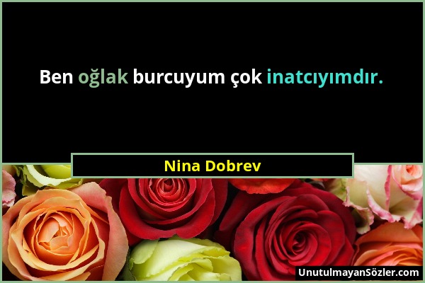 Nina Dobrev - Ben oğlak burcuyum çok inatcıyımdır....