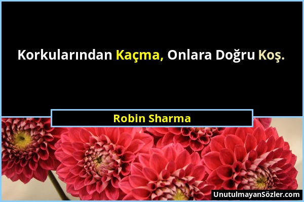 Robin Sharma - Korkularından Kaçma, Onlara Doğru Koş....