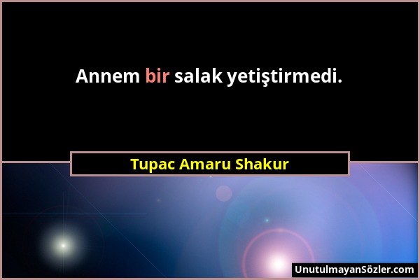 Tupac Amaru Shakur - Annem bir salak yetiştirmedi....